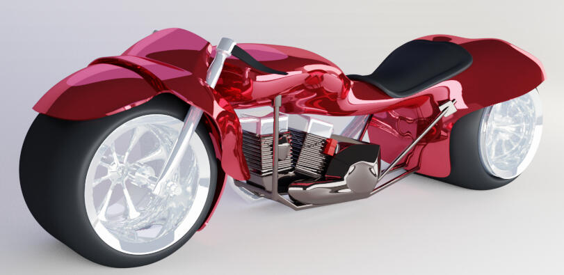 Sci Fi Motorcycle Vehicle Design
