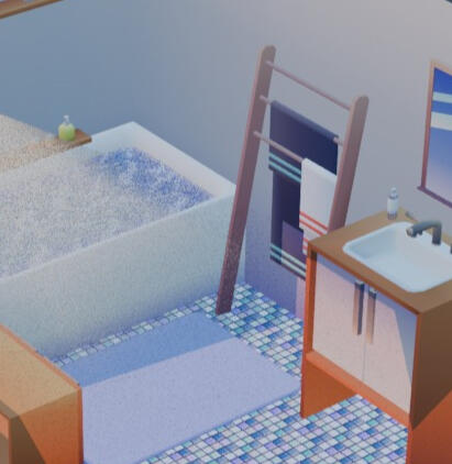 Low Poly Bathroom